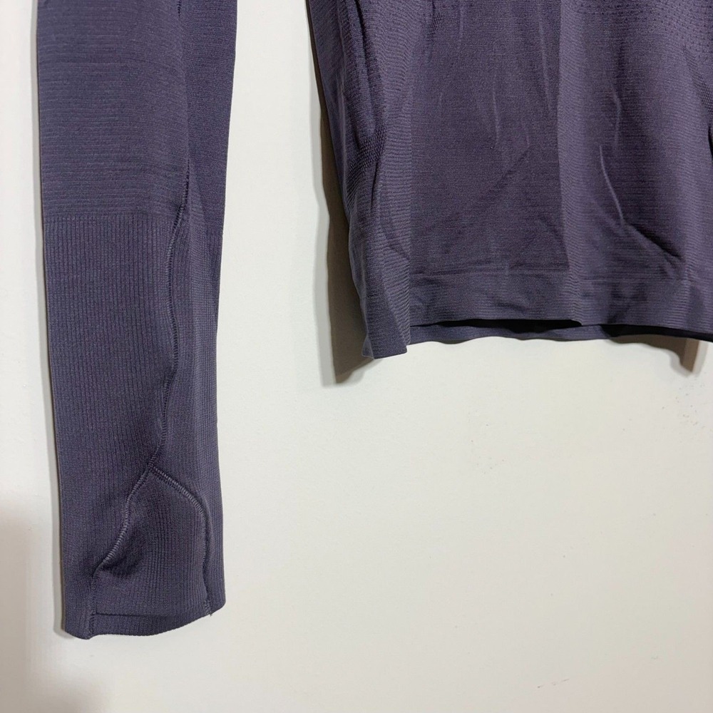 Lululemon Swiftly Tech Long Sleeve Women 2 Purple Good Thumbholes Seamless - Picture 5 of 9